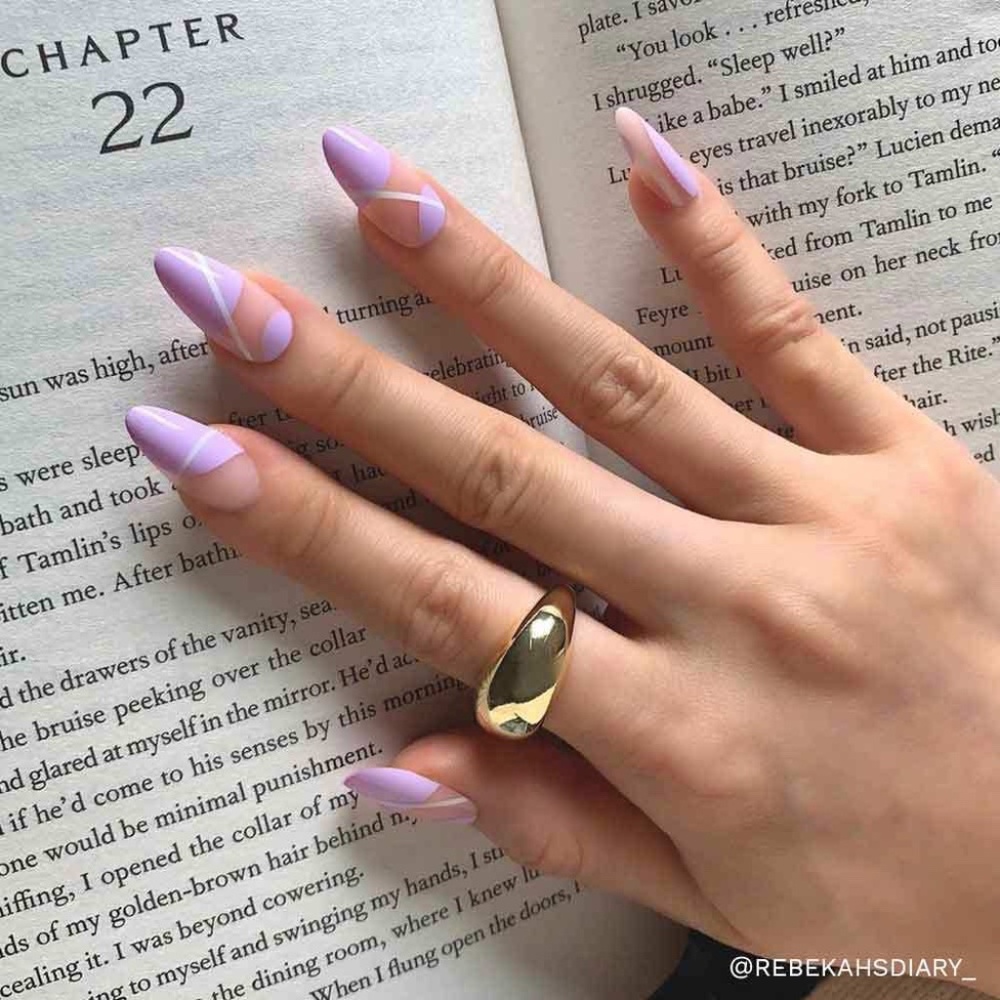 Glamnetic purple power press on nails